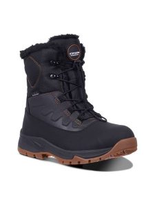 Icepeak Kozaki zimowe "Alofi" w kolorze czarnym rozmiar: 38. Czarne kozaki Icepeak, na zimę, bez wzorów, z materiału, bez obcasa, bez zapięcia. Za 241,56 zł.
