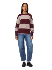 Scotch & Soda Sweter w kolorze bordowo-szarobrązowym rozmiar: XL. Czerwone swetry oversize Scotch & Soda, xl, bez wzorów, bez ramiączek. Za 234,95 zł.