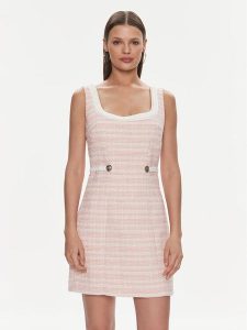 Guess Sukienka codzienna W4RK16 WFWV2 Różowy Bodycon Fit. Czerwone kombinezony Guess, xxl, z aplikacjami, z syntetyku, bez kołnierzyka, bez ramiączek. Za 389,99 zł.