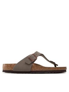 Birkenstock Japonki Gizeh 0043391 Szary. Szare klapki Birkenstock, bez wzorów, ze skóry, bez obcasa. Za 299,99 zł.