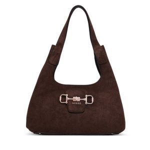 Torebka Guess. Brązowe torebki klasyczne Guess, z aplikacjami, bez dodatków. Za 584,99 zł.