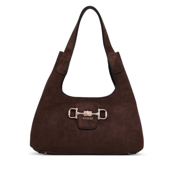 Torebka Guess. Brązowe torebki klasyczne Guess, z aplikacjami, bez dodatków. Za 584,99 zł.