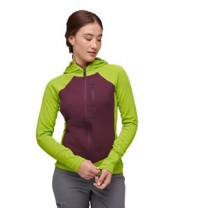 Bluza trekkingowa damska Black Diamond Coefficient LT Hybrid Hoody. Fioletowe bluzy Black Diamond, l, bez wzorów, bez kaptura. Za 320,99 zł.