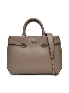 Guess Torebka HWVG96 39060 Brązowy. Brązowe kuferki Guess, z aplikacjami, ze skóry, bez dodatków. Za 339,99 zł.