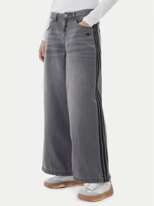 Adidas Jeansy adicolor Denim Adilenium JV7455 Szary Wide Leg. Szare jeansy ADIDAS, bez wzorów, z bawełny. Za 329,99 zł.