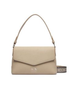 Armani Exchange Torebka XW003145 AF26569 U6208 Beżowy. Brązowe torebki klasyczne Armani Exchange, bez wzorów, ze skóry, bez dodatków. Za 614,99 zł.