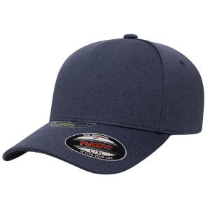 Melanżowa Czapka Z Daszkiem Unipanel. Niebieskie czapki FLEXFIT, bez wzorów. Za 104,99 zł.