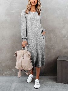 LA Angels Sukienka w kolorze szarym rozmiar: L. Szare sukienki LA Angels, na co dzień, l, bez wzorów, bez kołnierzyka, bez ramiączek, maxi, proste. Za 152,99 zł.