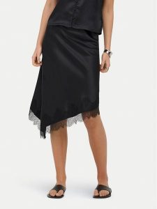 ONLY Spódnica midi Faraya 15380116 Czarny Regular Fit. Czarne spódnice ONLY, m, bez wzorów, z syntetyku, midi. Za 149,99 zł.