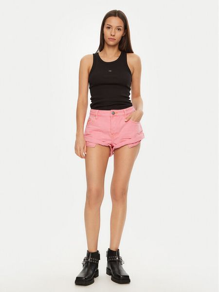 One Teaspoon Szorty jeansowe Bandits 26780 Różowy Regular Fit. Czerwone szorty One Teaspoon, bez wzorów, z bawełny. Za 289,99 zł.