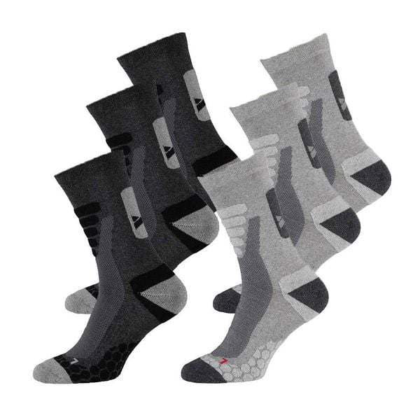 Skarpety turystyczne Xtreme 6-pack Multi szary. Szare skarpetki XTREME SOCKSWEAR, bez wzorów. W wyprzedaży za 199,60 zł.