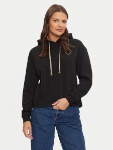 Pieces Bluza Chilli 17121098 Czarny Regular Fit. Czarne bluzy Pieces, s, bez wzorów, z bawełny, bez kaptura. Za 99,99 zł.