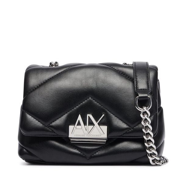 Torebka Armani Exchange. Czarne listonoszki Armani Exchange, bez wzorów, bez dodatków. Za 526,99 zł.