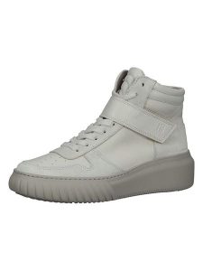 Paul Green Skórzane sneakersy w kolorze kremowo-beżowym rozmiar: 38. Brązowe trampki Paul Green, bez wzorów, za kostkę, bez zapięcia. Za 237,17 zł.