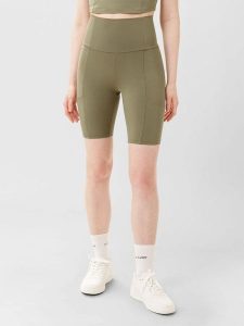 Les Lunes Szorty sportowe "Luna" w kolorze khaki rozmiar: S. Brązowe spodenki sportowe Les Lunes, s, bez wzorów, z podwyższonym stanem, outdoorowe. Za 126,99 zł.