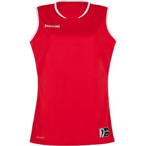 Jersey Spalding Move. Białe koszulki sportowe SPALDING, bez wzorów, z jersey, bez ramiączek. Za 104,90 zł.