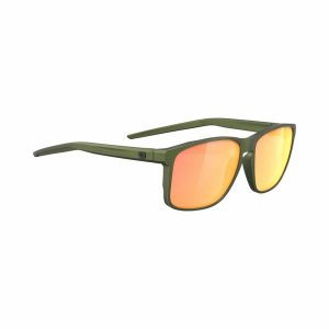 Okulary Rudy Project OVERLAP OLIVE METAL MATTE - Multilaser Orange. Brązowe okulary przeciwsłoneczne Rudy Project. W wyprzedaży za 476,00 zł.