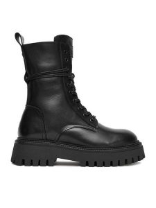 G-Star Raw Trzewiki EO-GEDIZ-8090-25 Czarny. Czarne botki G-Star Raw, bez wzorów, ze skóry, bez obcasa, na płaskiej podeszwie, bez zapięcia. Za 359,99 zł.