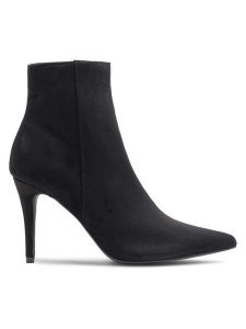 Jenny Fairy Botki SUSI LS5542-12A Czarny. Czarne botki Jenny Fairy, bez wzorów, z materiału, bez obcasa, na szpilce, bez zapięcia. Za 149,99 zł.