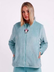 Disney Kurtka pluszowa w kolorze błękitnym rozmiar: M. Niebieskie kurtki Disney, m, z aplikacjami, bez kaptura. Za 193,24 zł.