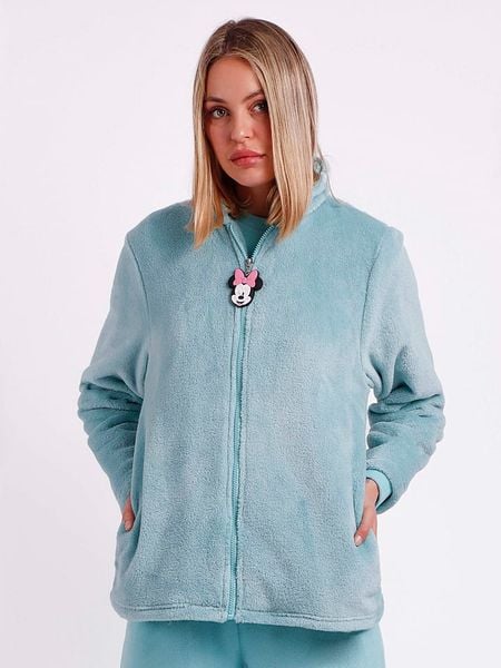 Disney Kurtka pluszowa w kolorze błękitnym rozmiar: M. Niebieskie kurtki Disney, m, z aplikacjami, bez kaptura. Za 189,29 zł.