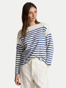 Polo Ralph Lauren Bluzka 211891523001 Écru Regular Fit. Bluzki Polo Ralph Lauren, l, bez wzorów, z bawełny, bez kołnierzyka, bez ramiączek. Za 389,99 zł.