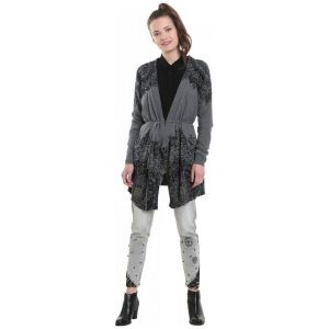 Desigual Sweter Damski Electra Xs Szary. Kardigany marki Desigual. W wyprzedaży za 358,00 zł.