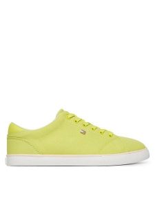 Tommy Hilfiger Tenisówki Th Low Profile Vulc Canvas FW0FW09102 Żółty. Żółte trampki TOMMY HILFIGER, bez wzorów, z materiału, bez zapięcia. Za 289,99 zł.