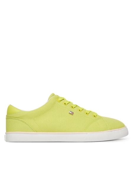 Tommy Hilfiger Tenisówki Th Low Profile Vulc Canvas FW0FW09102 Żółty. Żółte trampki TOMMY HILFIGER, bez wzorów, z materiału, bez zapięcia. Za 289,99 zł.
