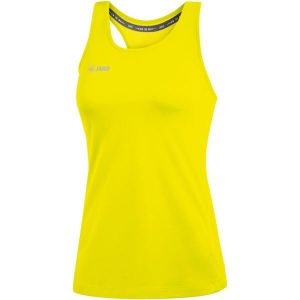 Damski tank top Jako top Run 2.0. Żółte topy JAKO, bez wzorów, sportowe, bez kołnierzyka, bez ramiączek. Za 155,50 zł.