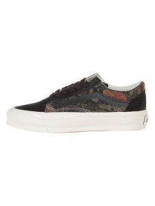 Vans Skórzane sneakersy w kolorze czarno-brązowym rozmiar: 37. Brązowe trampki Vans, bez wzorów, bez zapięcia. Za 193,24 zł.
