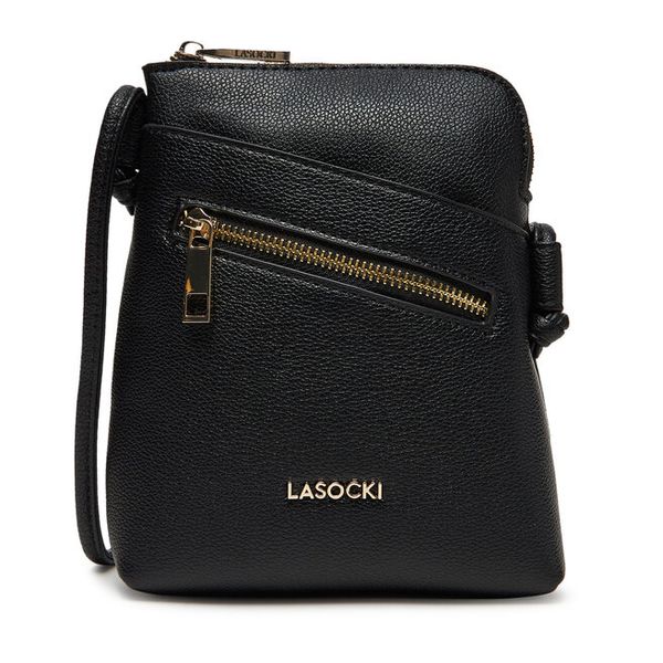 Torebka Lasocki. Czarne listonoszki Lasocki, bez wzorów, bez dodatków. Za 129,99 zł.