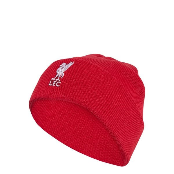 Czapka typu beanie Liverpool FC. Białe czapki ADIDAS, bez wzorów, sportowe. Za 119,00 zł.