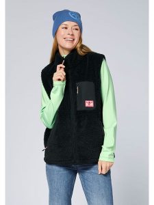 Chiemsee Kamizelka polarowa w kolorze czarnym rozmiar: L. Czarne kamizelki Chiemsee, l, bez wzorów, z materiału, bez kołnierzyka, bez ramiączek, bez kaptura. Za 130,99 zł.