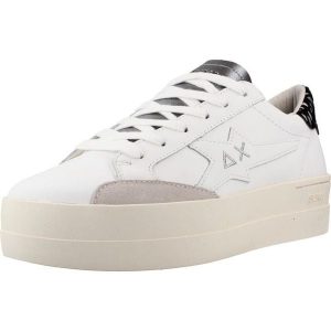 Buty SUN68 BIG KATY Biały. Białe buty trekkingowe SUN68, ze skóry, bez zapięcia. Za 486,99 zł.