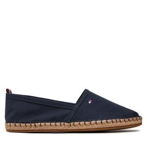 Espadryle Tommy Hilfiger. Niebieskie espadryle TOMMY HILFIGER, bez wzorów, bez obcasa. Za 269,99 zł.