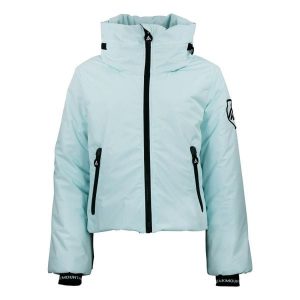 Kurtka damska Peak Mountain Ally. Niebieskie kurtki Peak Mountain, na zimę, bez wzorów, bez kaptura, narciarskie. Za 564,10 zł.