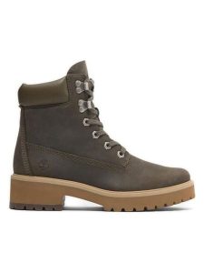 Timberland Skórzane botki "Carnaby Cool" w kolorze khaki rozmiar: 39,5. Brązowe botki Timberland, bez wzorów, bez obcasa, bez zapięcia. Za 483,17 zł.