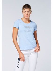 Polo Sylt Koszulka w kolorze błękitnym rozmiar: XL. Niebieskie bluzki Polo Sylt, xl, bez wzorów, z bawełny, bez kołnierzyka, bez ramiączek. Za 162,49 zł.