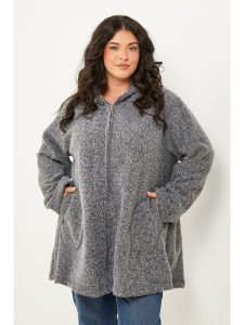 Curvy Lady Kurtka przejściowa w kolorze szarym rozmiar: 44/46. Szare kurtki Curvy Lady, bez wzorów, bez kaptura. Za 147,91 zł.