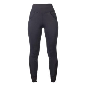 Damskie legginsy jeździeckie z pełną przyczepnością HKM Tammy. Niebieskie legginsy HKM, bez wzorów, z materiału. Za 254,00 zł.