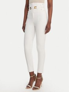 Elisabetta Franchi Spodnie materiałowe PA-158-61E2-V350 Biały Skinny Fit. Białe rurki Elisabetta Franchi, z materiału. Za 1 489,00 zł.