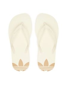 Adidas Japonki Adi Sun Thongs JQ2494 Kremowy. Białe klapki ADIDAS, bez wzorów, z syntetyku, bez obcasa. Za 89,99 zł.