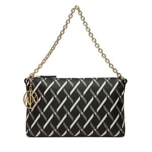 Torebka Armani Exchange. Czarne torebki klasyczne Armani Exchange, bez wzorów, bez dodatków. Za 539,99 zł.