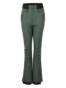 Peak Mountain Softshellowe spodnie narciarskie "Adora" w kolorze khaki rozmiar: XL. Brązowe spodnie dresowe Peak Mountain, m, bez wzorów. Za 323,50 zł.