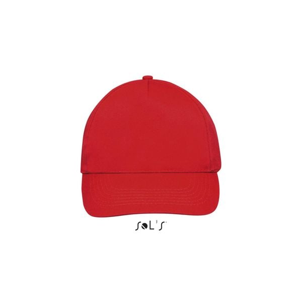 Czapka Sol's Sunny. Czerwone czapki SOL'S, bez wzorów. Za 21,50 zł.