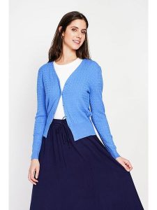 Le Jardin du Lin Kardigan w kolorze błękitnym rozmiar: 38. Niebieskie kardigany Le jardin du lin. Za 130,99 zł.