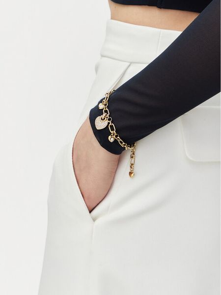 Guess Bransoletka JUBB05 211JW Złoty. Żółte bransoletki Guess, metalowe. Za 204,99 zł.