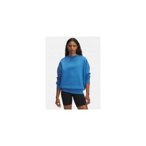 Bluza Damska Under Armour Dresowa Bez Kaptura Oversize Rival Fleece. Niebieskie bluzy Under Armour, bez wzorów, z dresówki, bez kaptura. Za 199,99 zł.