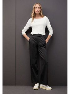 Street One Koszulka w kolorze białym rozmiar: 36. Białe bluzki Street One, bez wzorów, street, bez kołnierzyka, bez ramiączek. Za 91,99 zł.